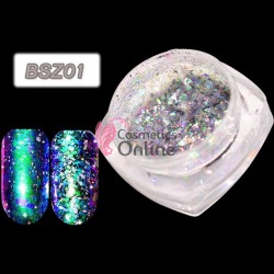 Fulgi de gheata Aurora Charm Chameleon Gradient de unghii Cod BSZ01 
